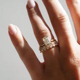 1.5 CT Elongated Cushion Moissanite Engagement Ring