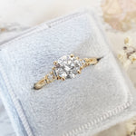 Round Cluster Lab Grown Diamond Engagement Ring