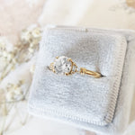 Round Cluster Lab Grown Diamond Engagement Ring