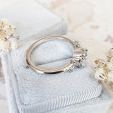 Round Cluster Lab Grown Diamond Engagement Ring