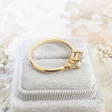 Round Cluster Lab Grown Diamond Engagement Ring