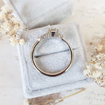 Round Cluster Lab Grown Diamond Engagement Ring