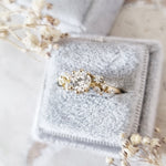 Round Cluster Lab Grown Diamond Engagement Ring