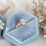 Oval Pave Lab Grown Diamond Engagement Ring