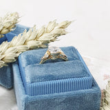 Round Bezel Pave Lab Grown Diamond Engagement Ring