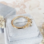 1.0 CT Round Three Stones Lab Grown Diamond Engagement Ring