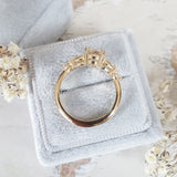 1.0 CT Round Three Stones Lab Grown Diamond Engagement Ring