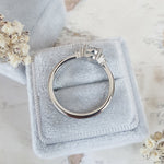 Round Cluster Lab Grown Diamond Engagement Ring