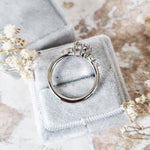 Round Cluster Lab Grown Diamond Engagement Ring