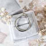 Round Cluster Lab Grown Diamond Engagement Ring