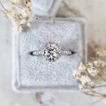 Round Halo Lab Grown Diamond Engagement Ring