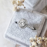 Round Halo Lab Grown Diamond Engagement Ring