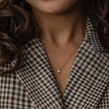 1 CT Round Cut Solitaire Moissanite Necklace