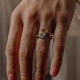 Cushion Lab Grown Diamond Unique Engagement Ring