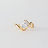 Cushion Lab Grown Diamond Unique Engagement Ring