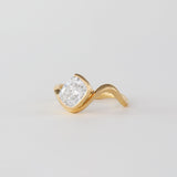 Cushion Lab Grown Diamond Unique Engagement Ring