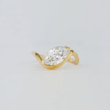 Marquise Lab Grown Diamond Unique Engagement Ring