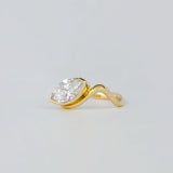 Marquise Lab Grown Diamond Unique Engagement Ring