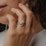 Marquise Lab Grown Diamond Unique Engagement Ring