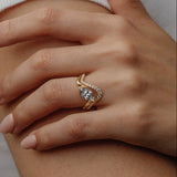 Marquise Lab Grown Diamond Unique Engagement Ring