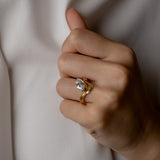 Marquise Lab Grown Diamond Unique Engagement Ring