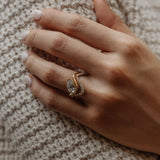 Pear Lab Grown Diamond Unique Engagement Ring