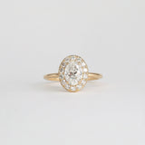 Oval Lab Grown Diamond Halo Engagement Ring