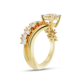 1.26 CT Oval Lab Grown Diamond Engagement Ring