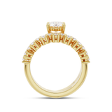 1.26 CT Oval Lab Grown Diamond Engagement Ring