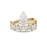1.29 CT Pear Solitaire Lab Grown Diamond Engagement Ring
