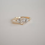 1 CT East West Marquise Solitaire Moissanite Engagement Ring