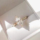 1 CT Marquise Shaped Solitaire Lab Grown Diamond Engagement Ring