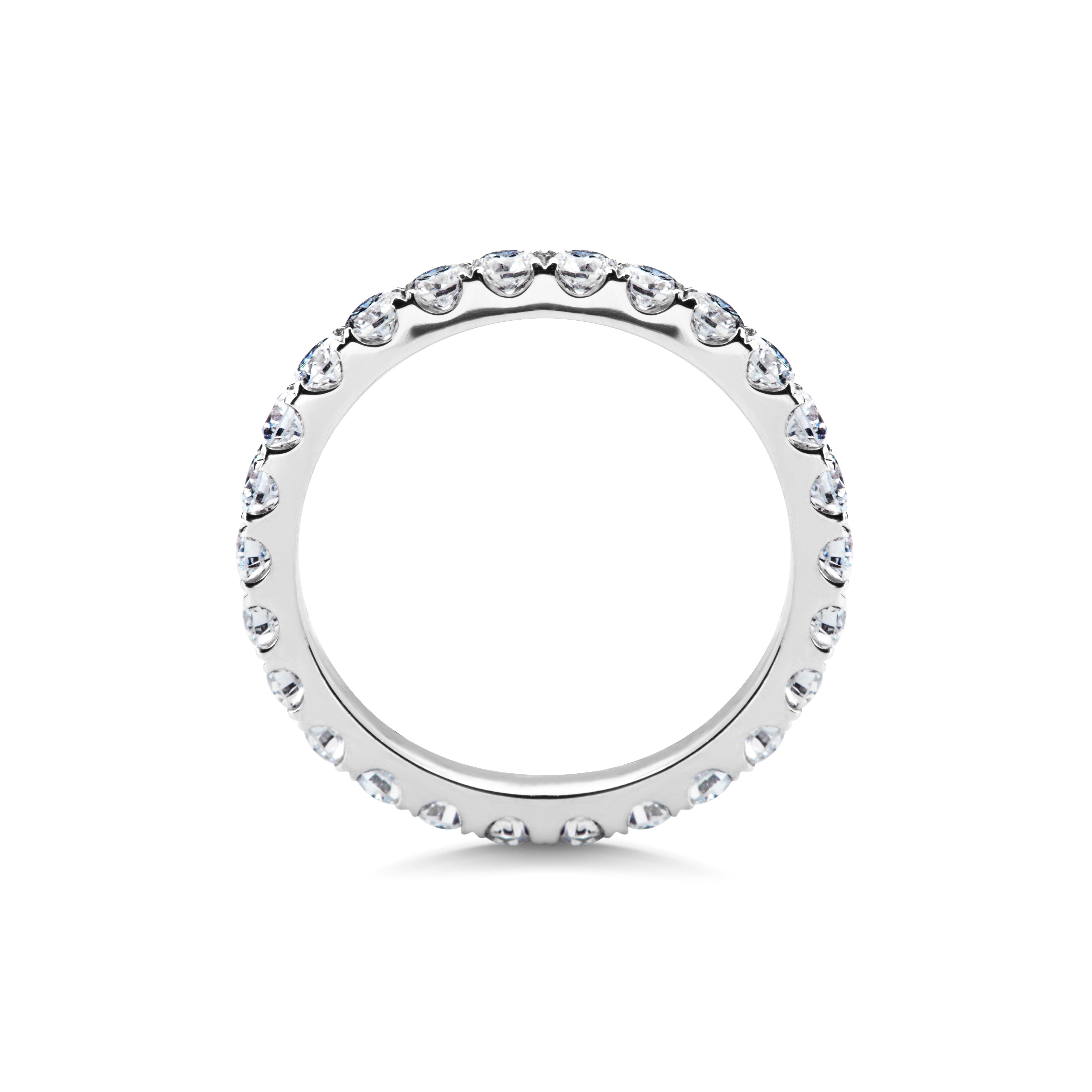 1.15 CT Round Full Eternity Lab Grown Diamond Wedding Band