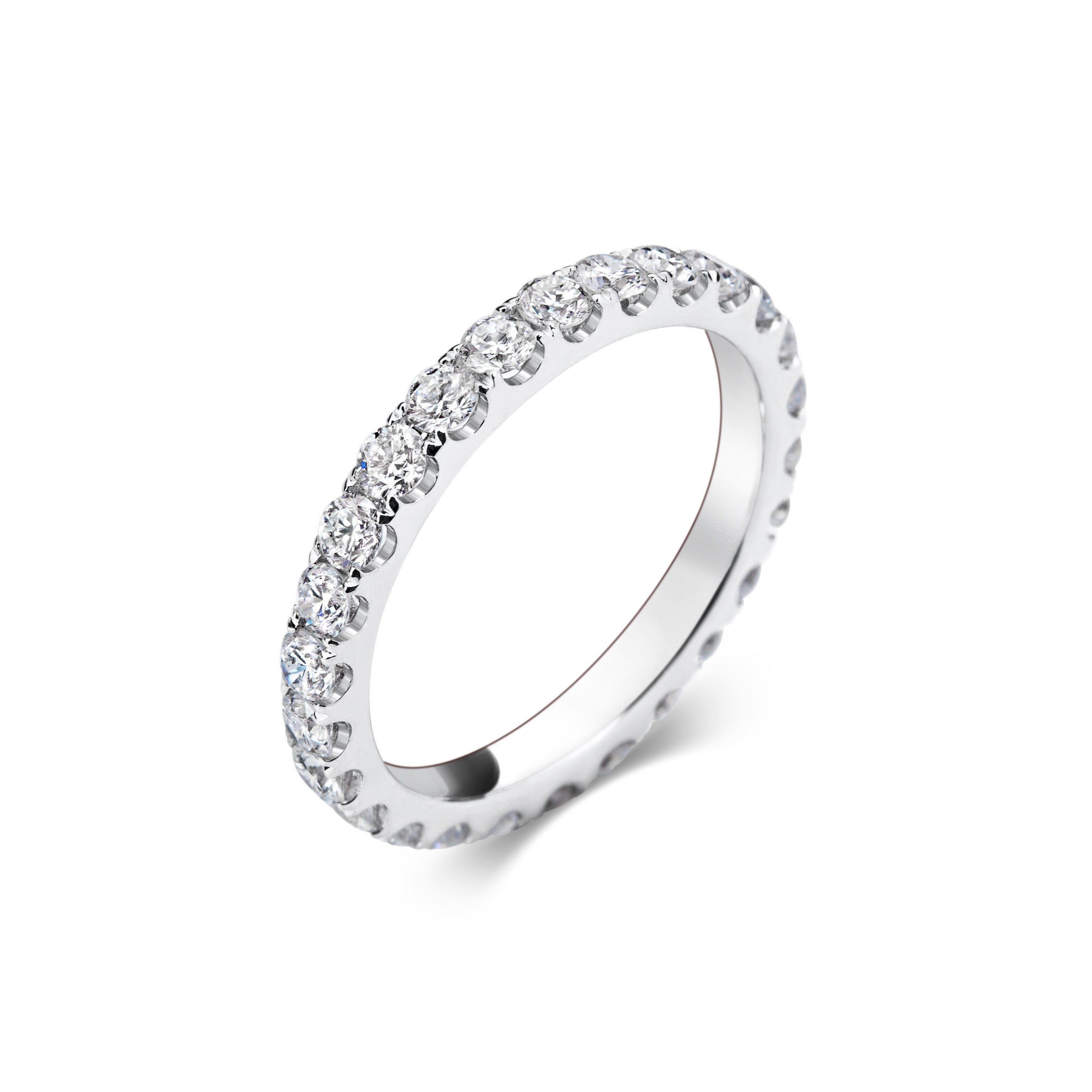 1.15 CT Round Full Eternity Lab Grown Diamond Wedding Band