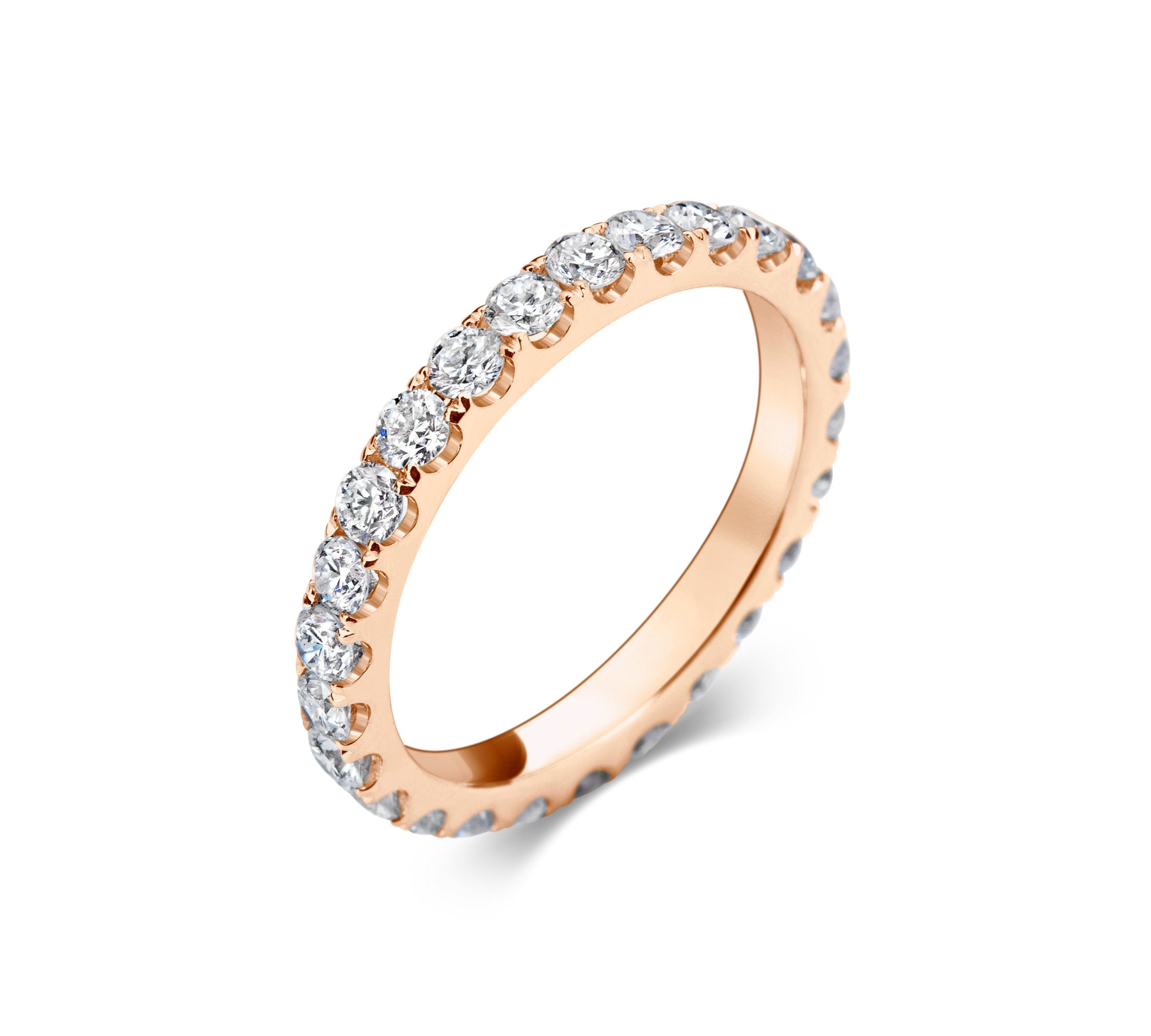 1.15 CT Round Full Eternity Lab Grown Diamond Wedding Band