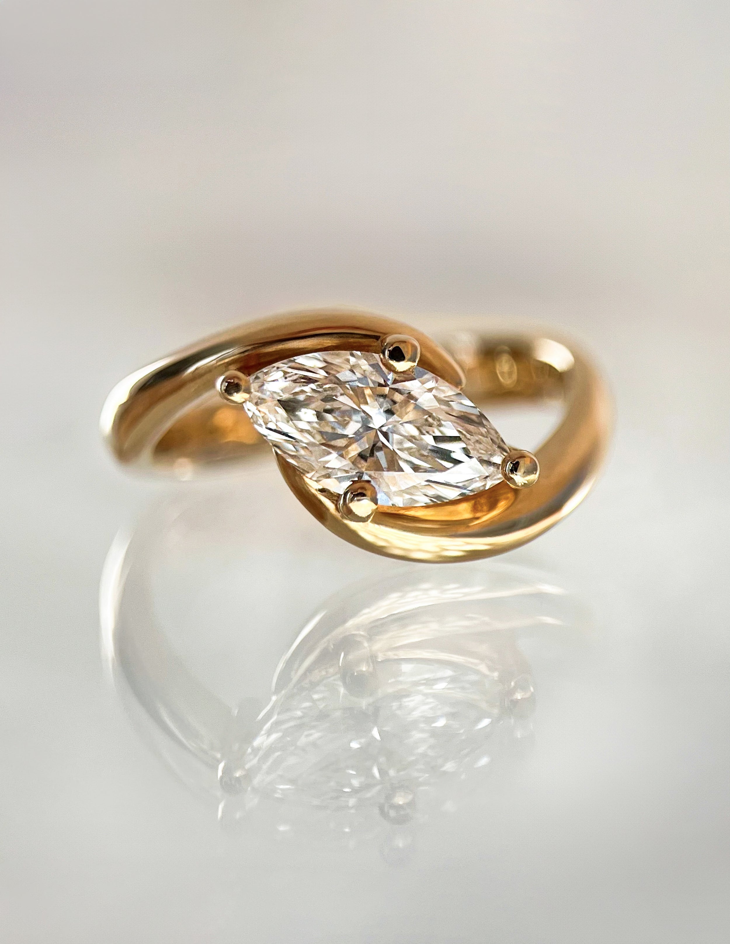 Oval Solitaire Lab Grown Diamond Engagement Ring