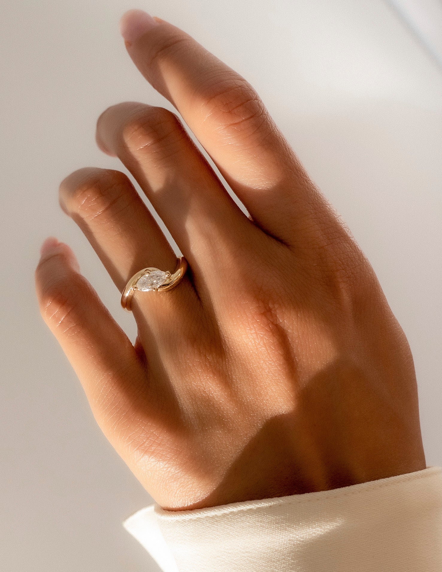 Oval Solitaire Lab Grown Diamond Engagement Ring