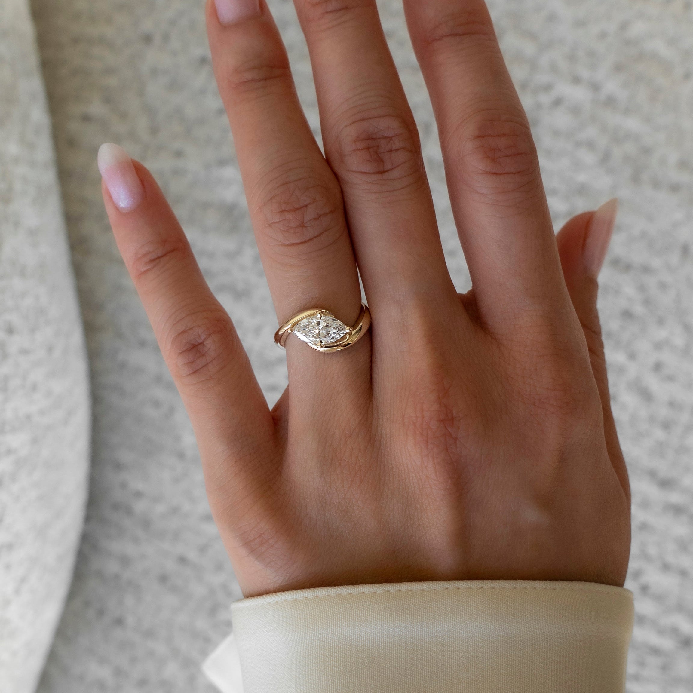 Oval Solitaire Lab Grown Diamond Engagement Ring