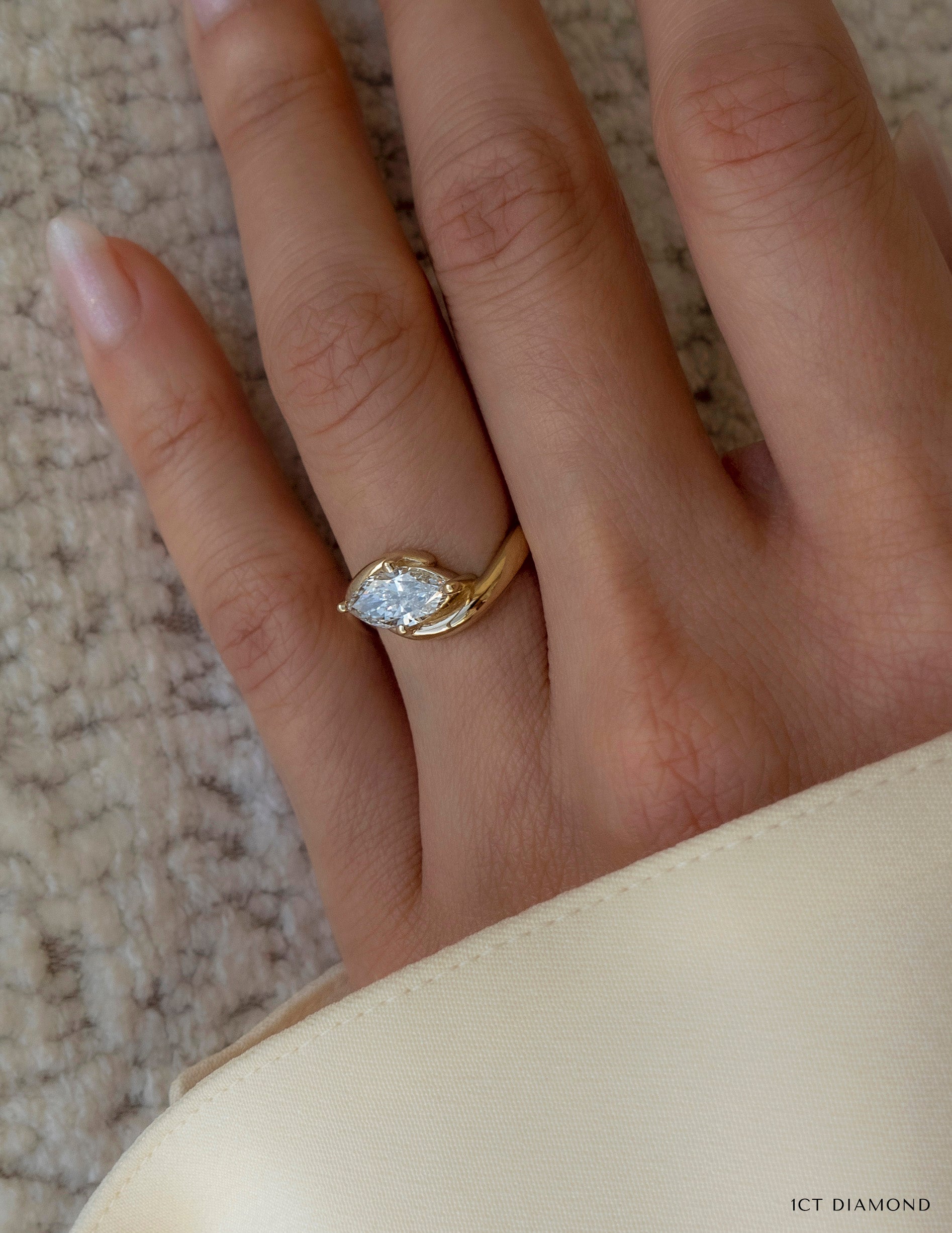 Oval Solitaire Lab Grown Diamond Engagement Ring