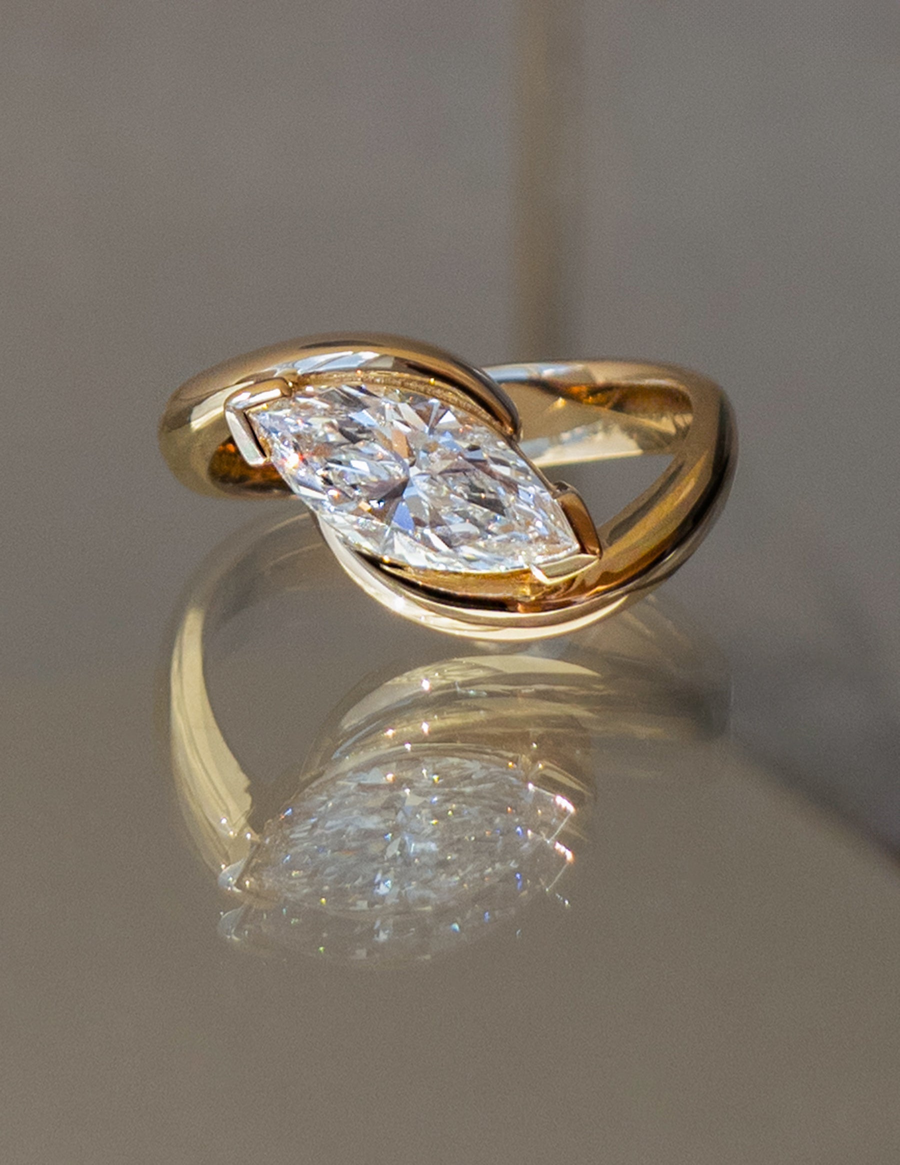 Oval Solitaire Lab Grown Diamond Engagement Ring