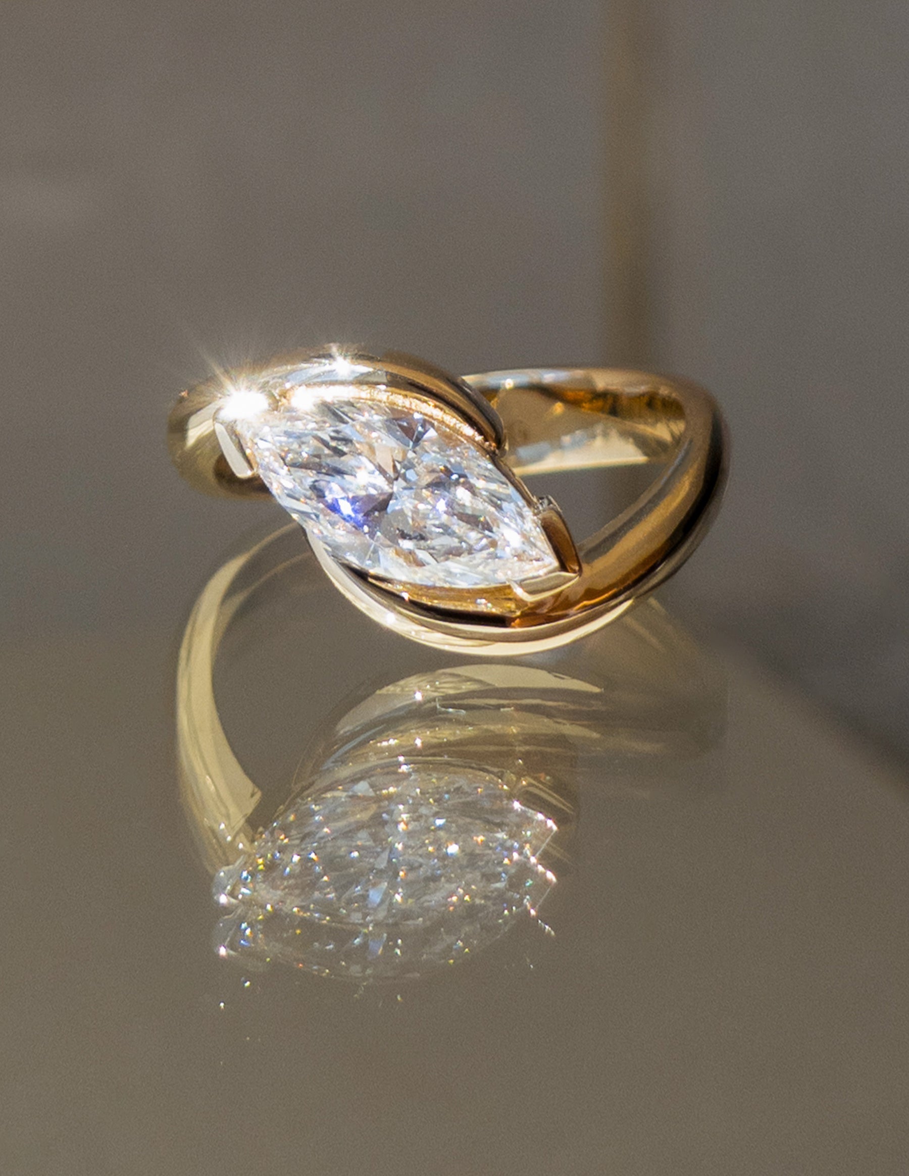 Oval Solitaire Lab Grown Diamond Engagement Ring