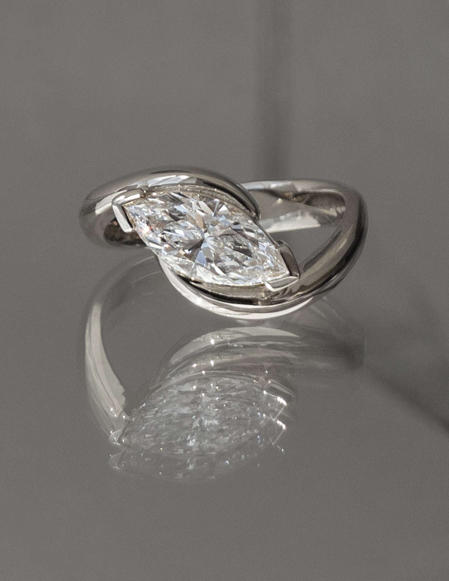 Oval Solitaire Lab Grown Diamond Engagement Ring