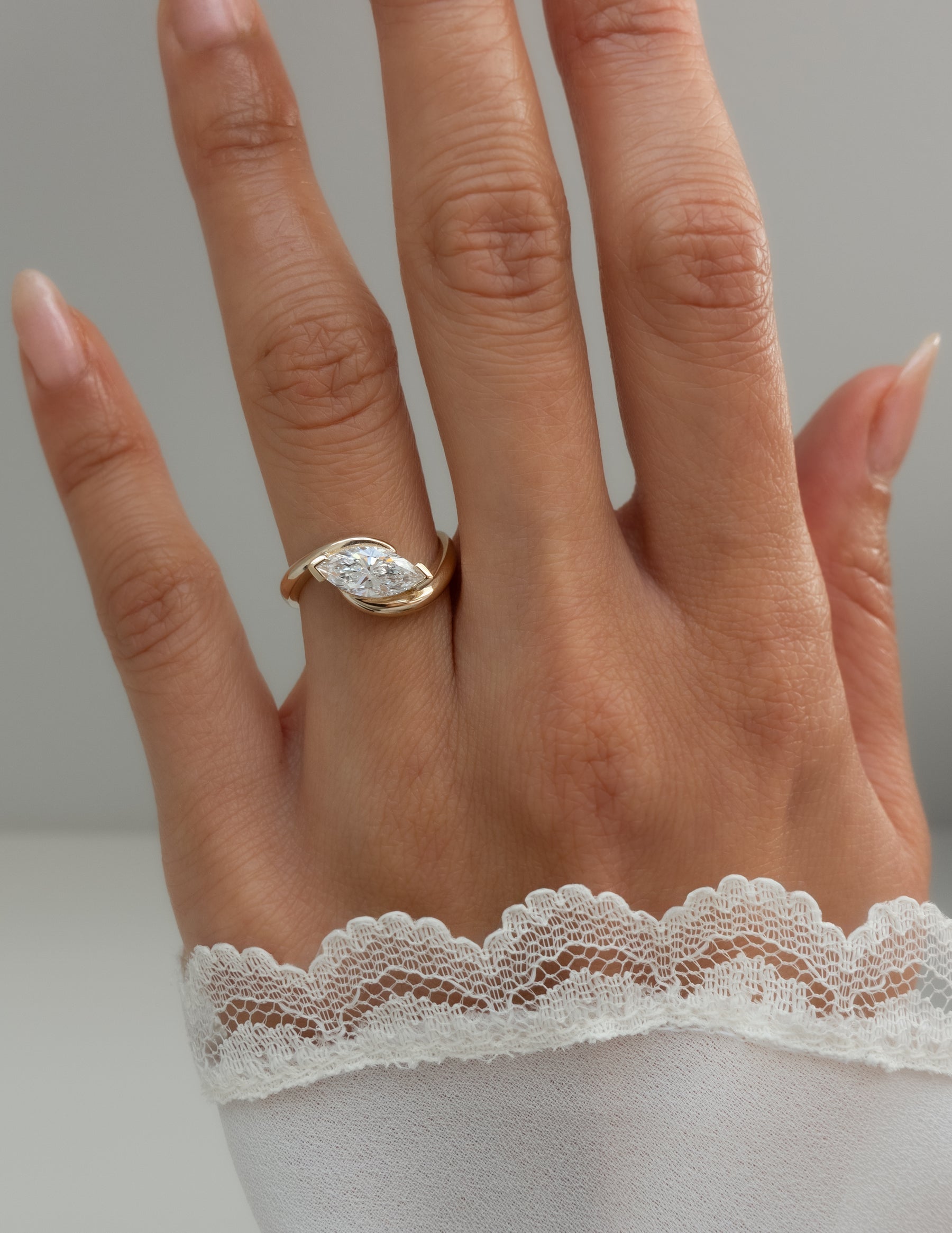Oval Solitaire Lab Grown Diamond Engagement Ring