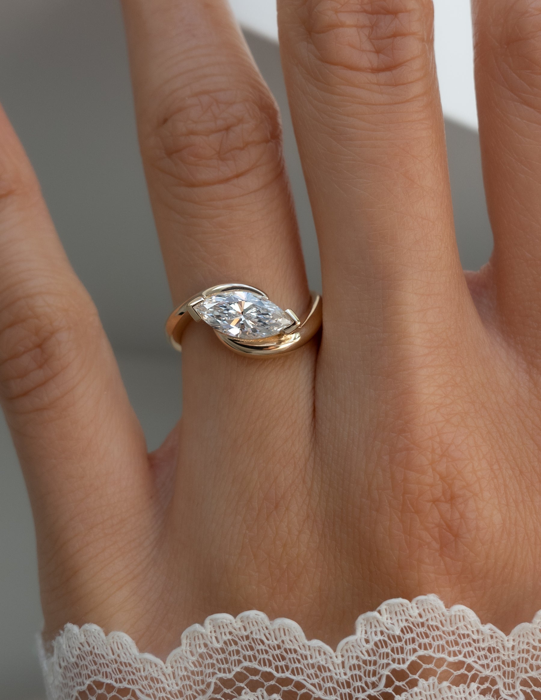 Oval Solitaire Lab Grown Diamond Engagement Ring