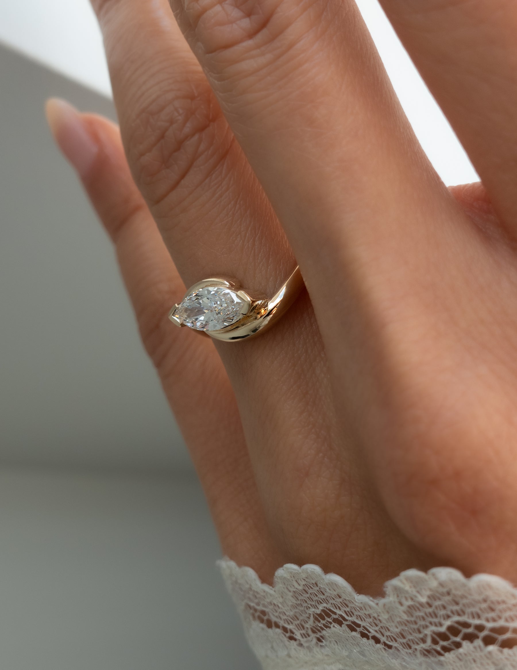 Oval Solitaire Lab Grown Diamond Engagement Ring