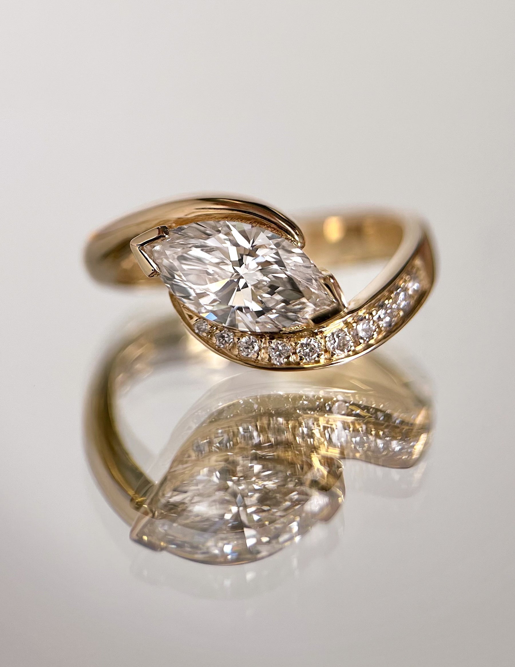 Oval Solitaire Lab Grown Diamond Engagement Ring