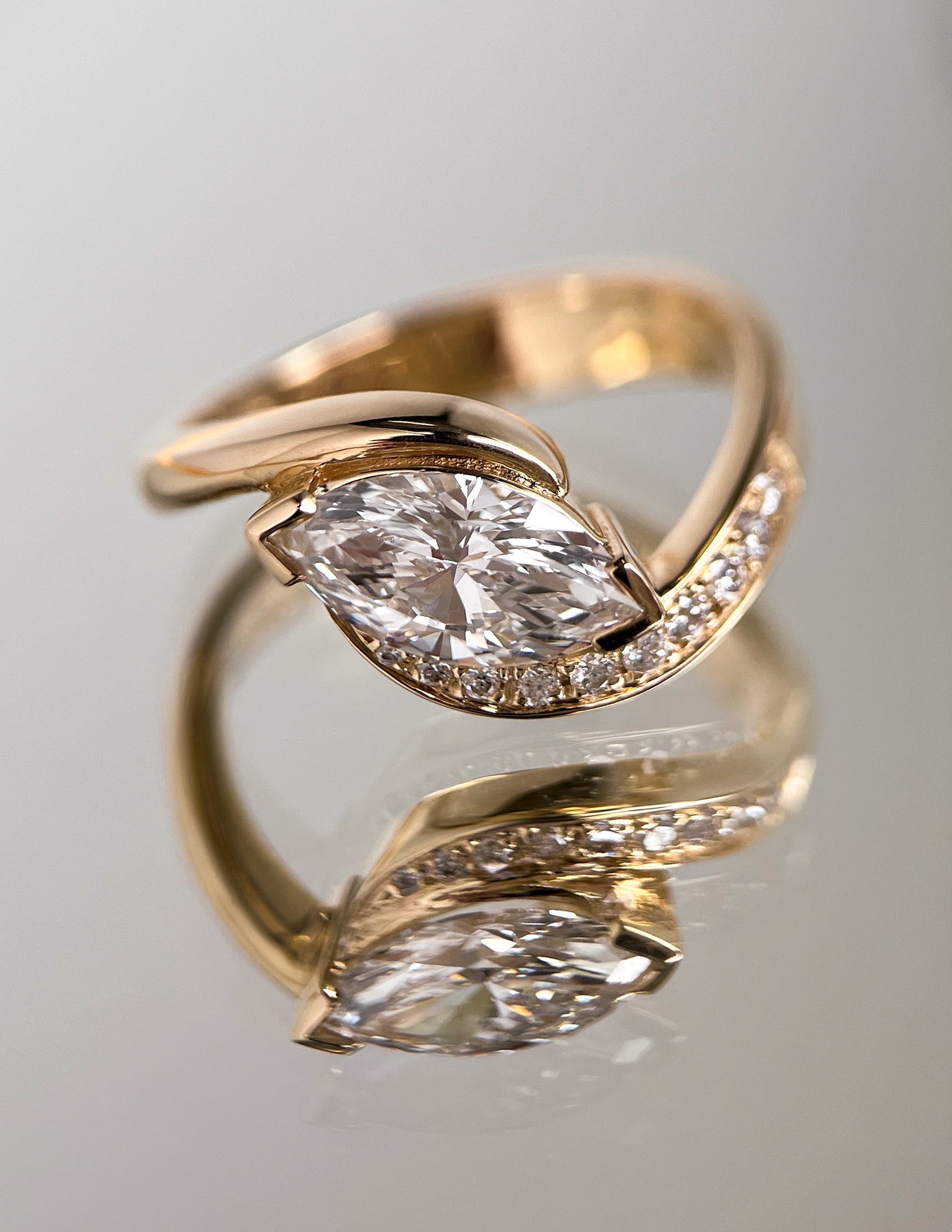 Oval Solitaire Lab Grown Diamond Engagement Ring