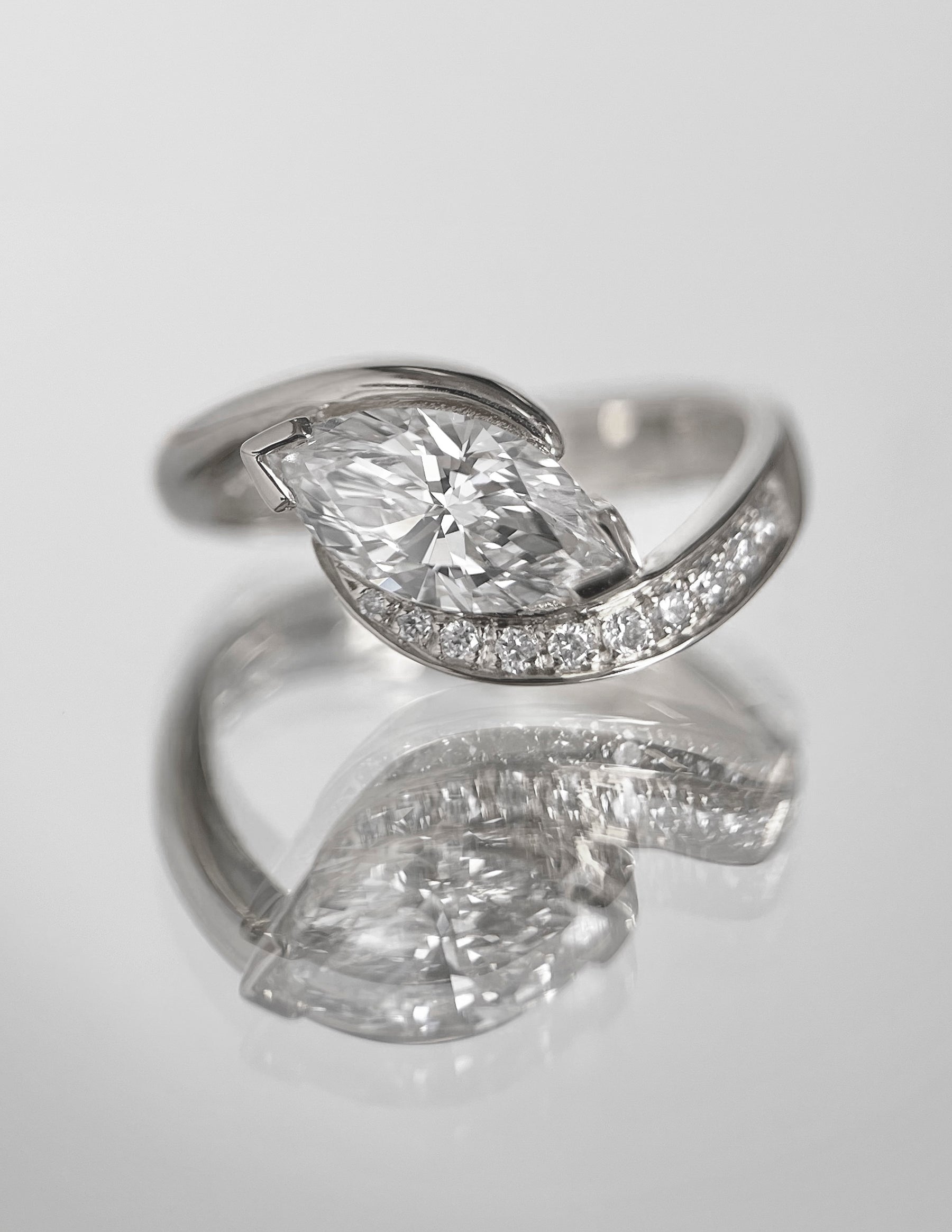 Oval Solitaire Lab Grown Diamond Engagement Ring