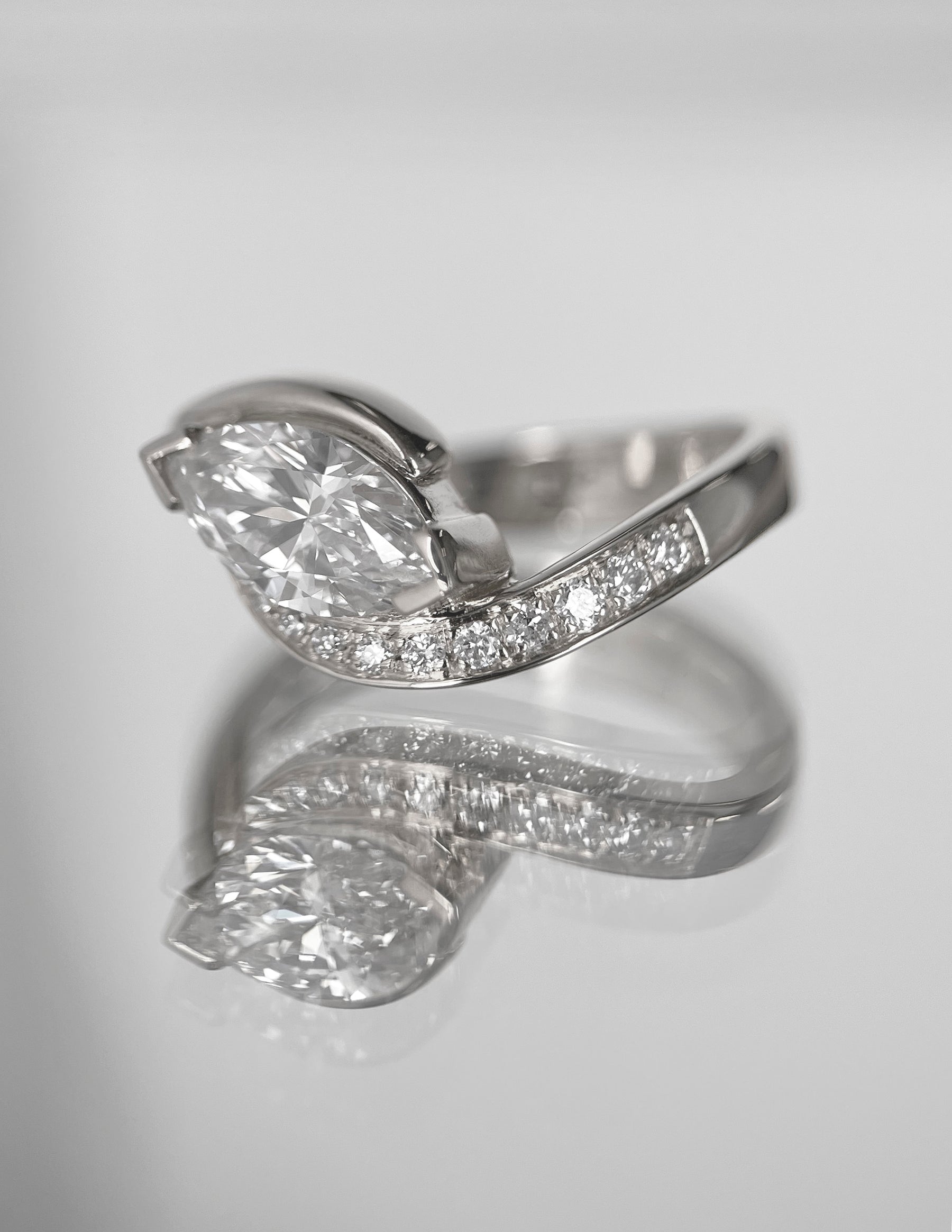 Oval Solitaire Lab Grown Diamond Engagement Ring