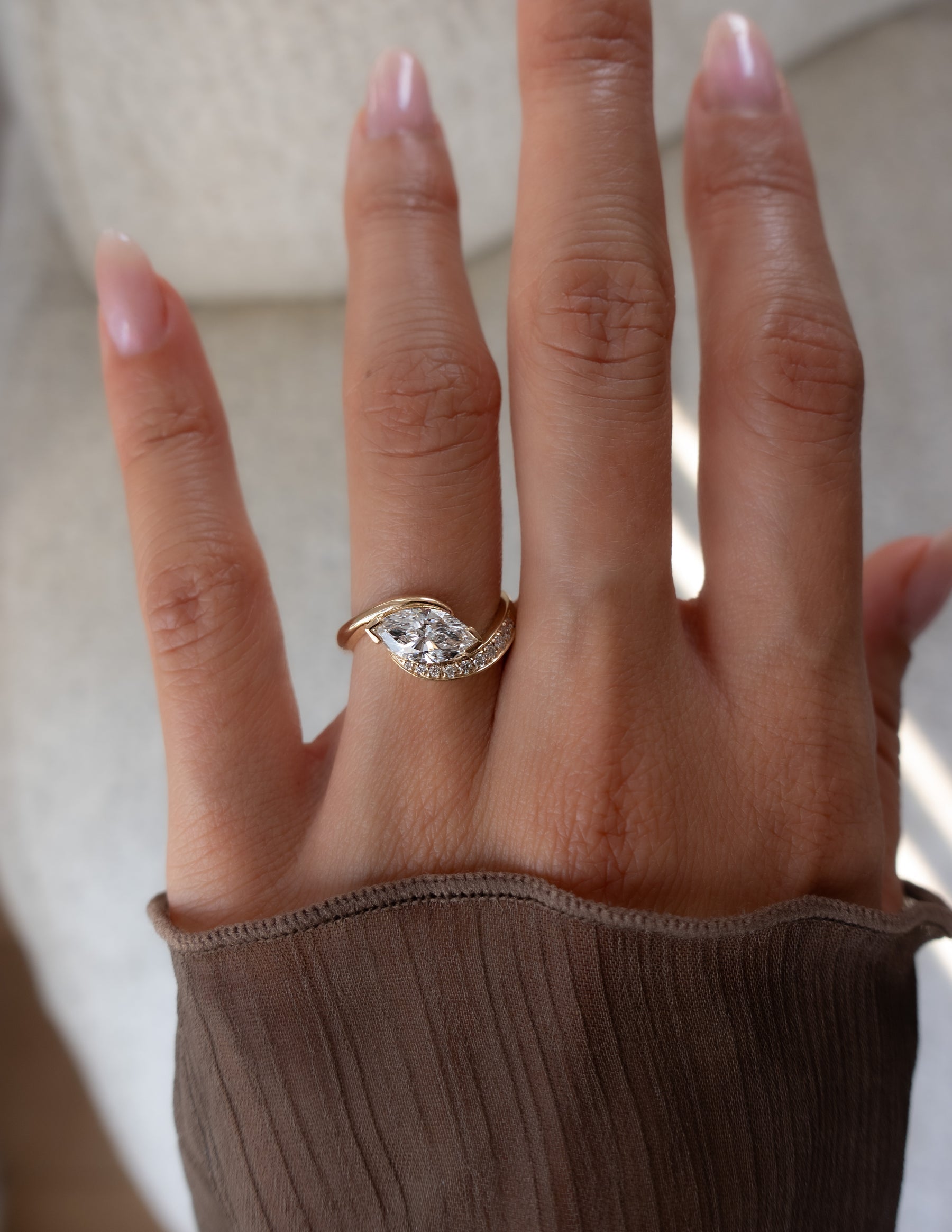 Oval Solitaire Lab Grown Diamond Engagement Ring